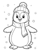 Penguin Coloring Page