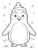 Penguin coloring page 7