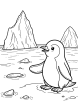 penguin coloring page 8