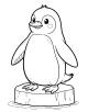 Penguin Coloring Page