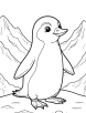 Penguin coloring page