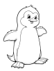 Penguin coloring page