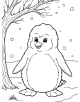 Penguin Coloring Page