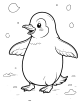 Penguin Coloring Page