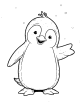 Penguin Coloring Page