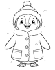 Penguin Coloring Page