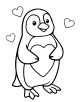 Penguin Coloring Page