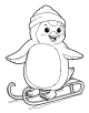 Penguin Coloring Page