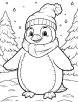 Penguin coloring page