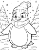 Penguin Coloring Page