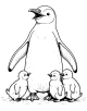 Penguin Coloring Page