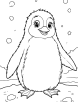 Penguin coloring page