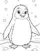 Penguin Coloring Page