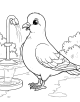 Pigeon Coloring Page