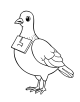 Pigeon Coloring Page