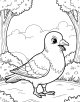 Pigeon Coloring Page