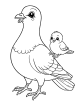 Pigeon Coloring Page