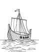 Pilgrim ship Mayflower coloring page