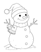 Snowman Coloring Page