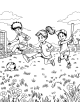 Outdoor Activities Coloring Page