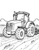 Tractor Coloring Page