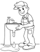 Plumber Coloring Page