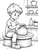 Pottery coloring page 3