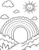 Rainbow Coloring Page