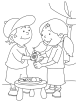 Raksha Bandhan coloring page