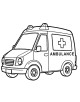 Ambulance Coloring Page