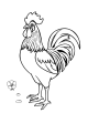 cock rooster coloring page