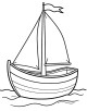 Boat Coloring Page