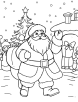 Santa in Christmas parade coloring page