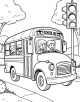 School Bus Coloring Page