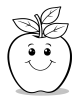 Apple Coloring Page