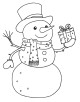 Snowman Coloring Page