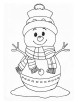 Snowman coloring page