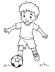 Soccer coloring page