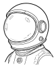 Astronaut Coloring Page