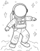 Spacewalk Coloring Page