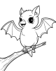 Bat Bird Coloring Page