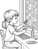 Stained glass crafts coloring page