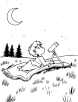 Stargazing coloring page 2