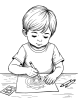 Stenciling coloring page