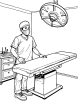 Surgery room coloring page