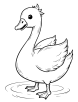 Swan coloring page 2