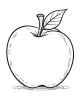 Apple Coloring Page