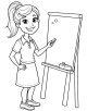 Teacher Coloring Page