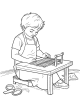 Arts and Crafts Coloring Page