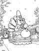 Thanksgiving parade floats coloring page